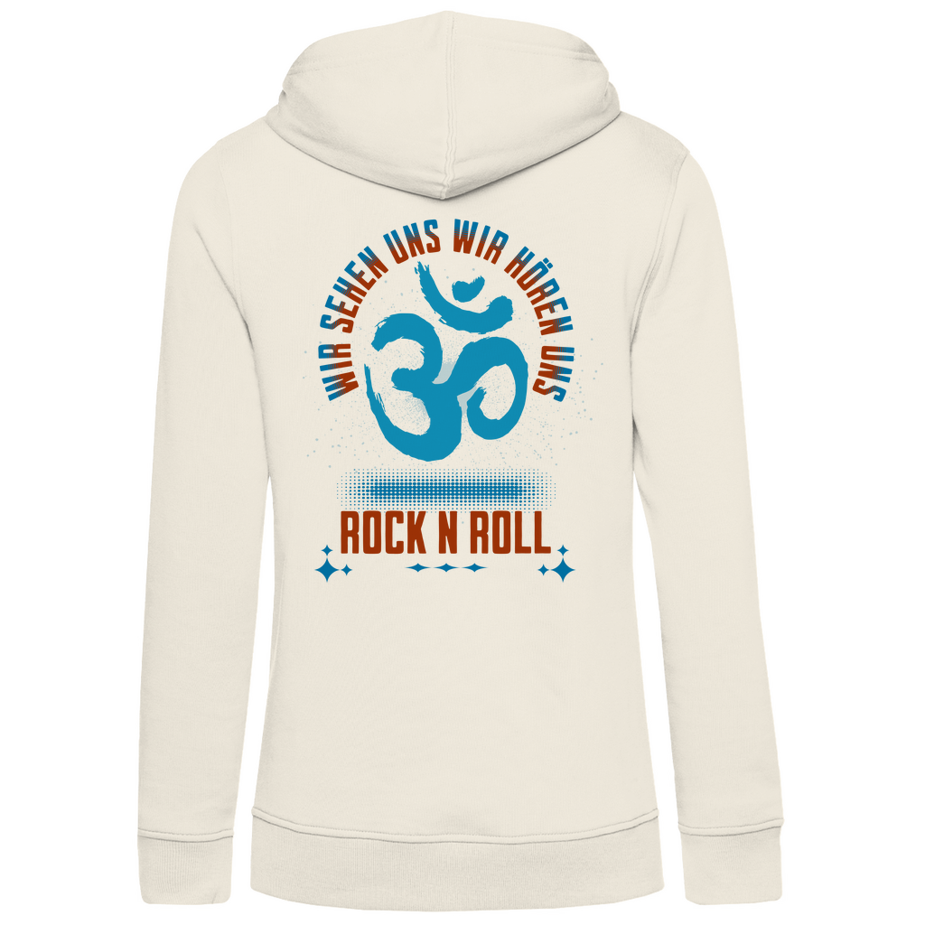 Damen Premium Bio Hoodie Cat Meditation