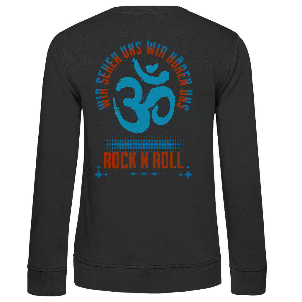 Damen Premium Bio Sweatshirt Cat Meditation