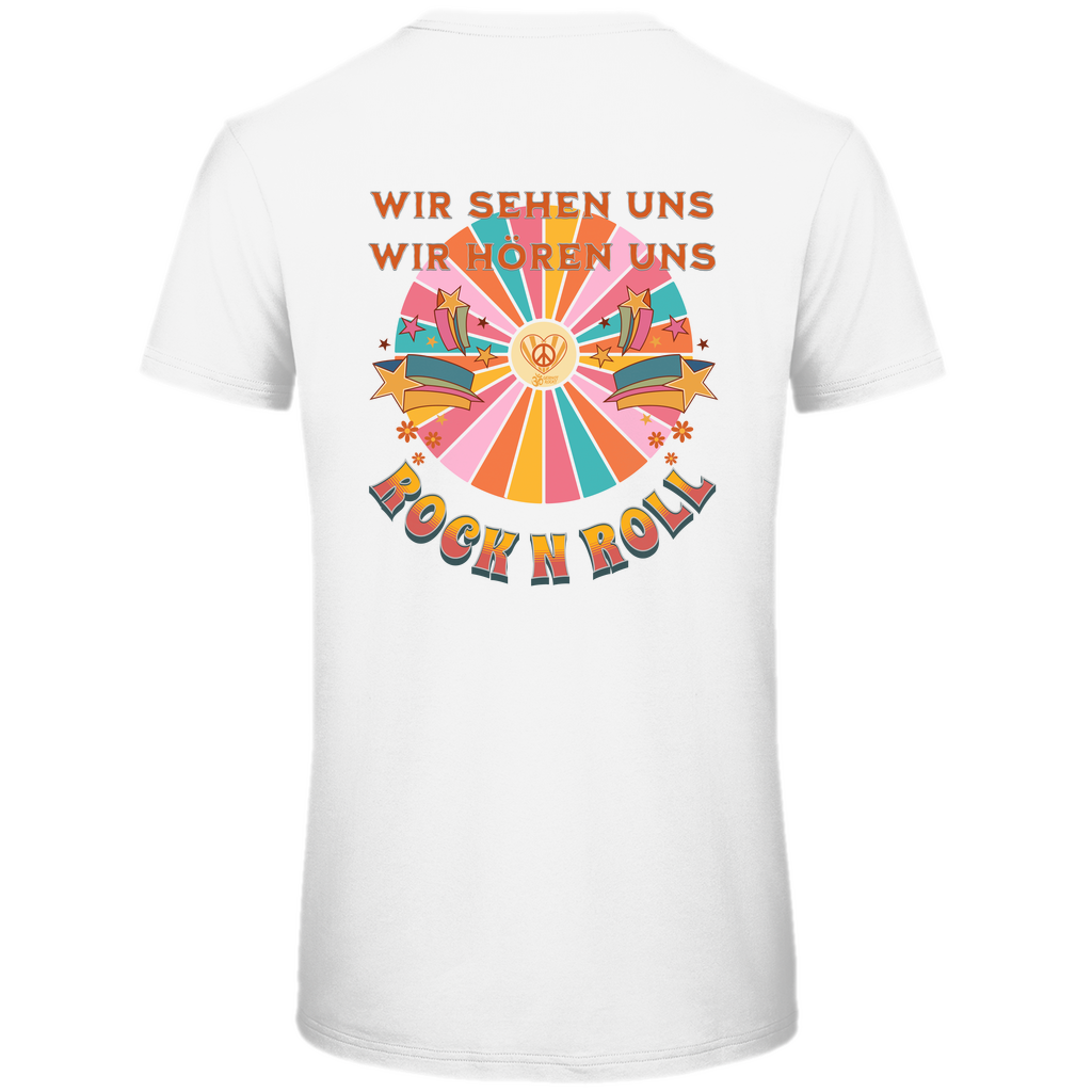 Herren Premium Bio T-Shirt Cat Peace Front