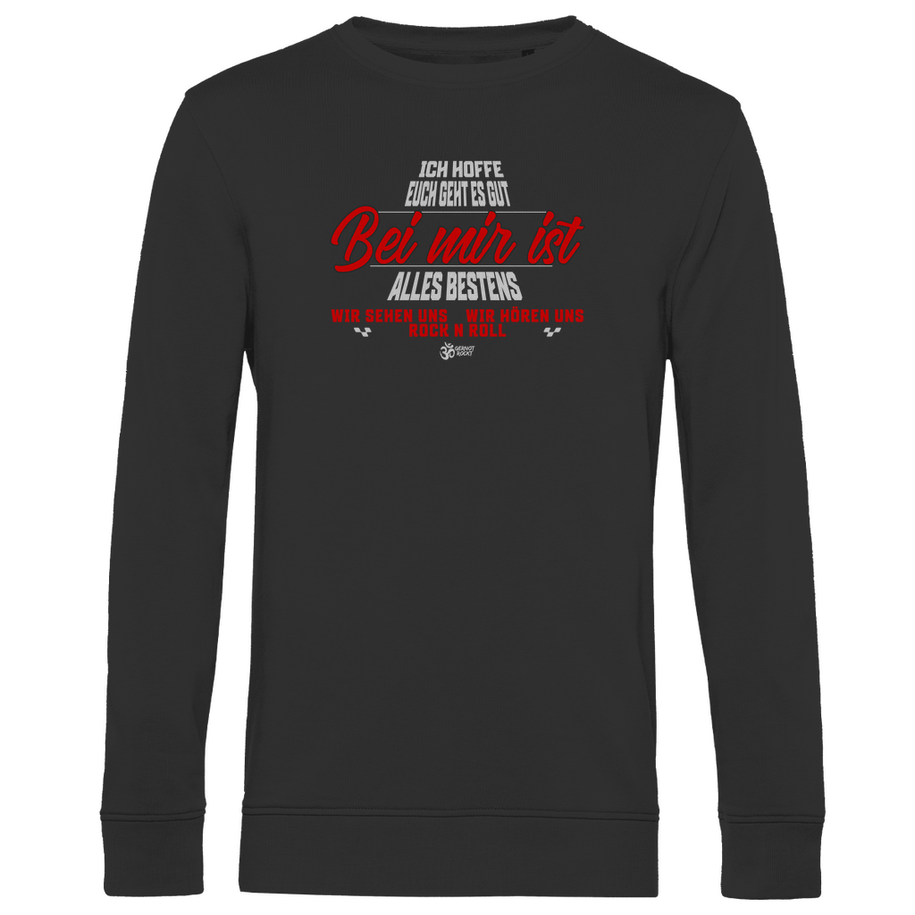 Herren Premium Bio Sweatshirt Bei mir ist alles Bestens