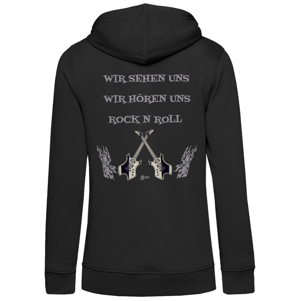 Damen Premium Bio Hoodie Skull Front