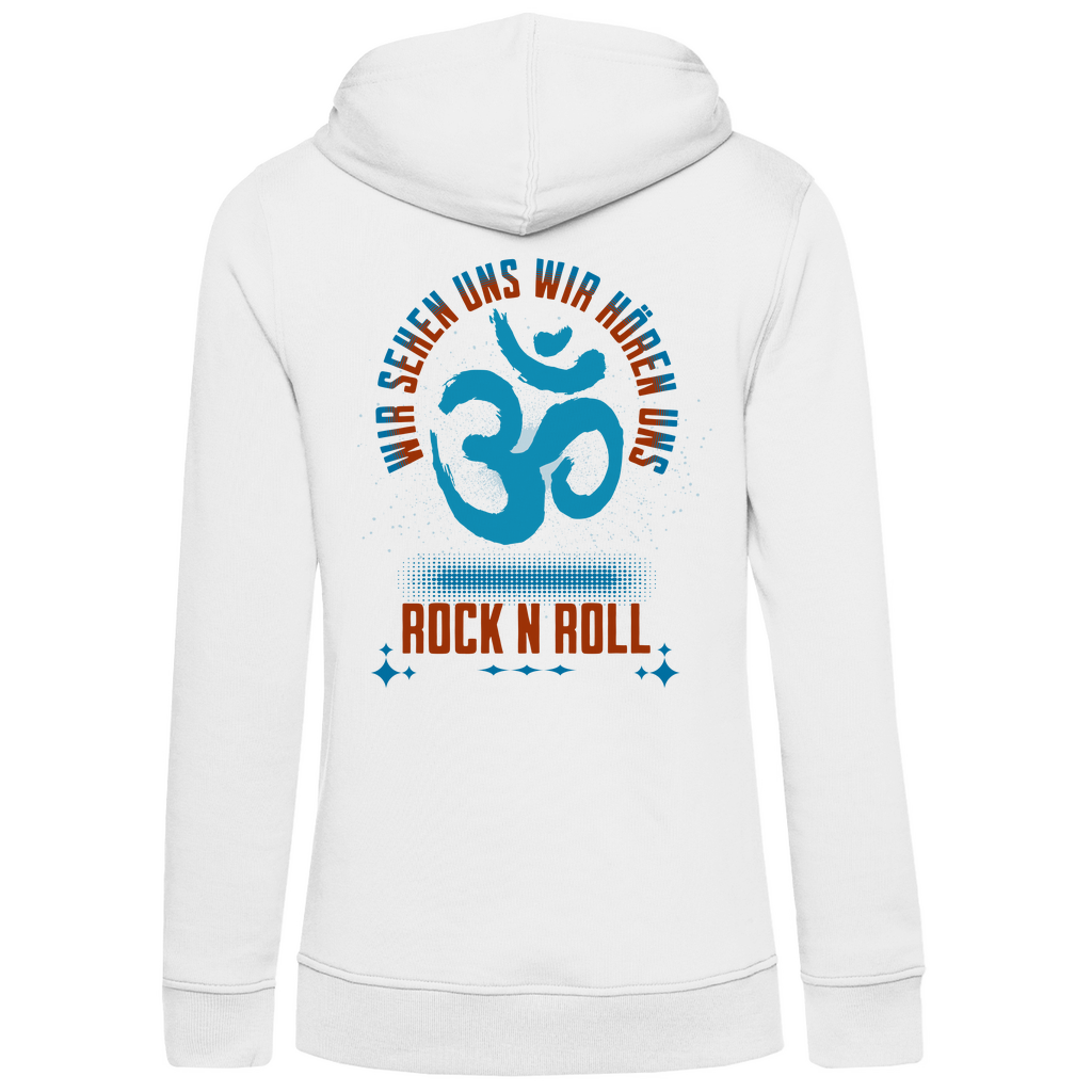 Damen Premium Bio Hoodie Cat Meditation