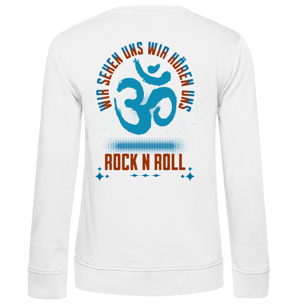 Damen Premium Bio Sweatshirt Cat Meditation