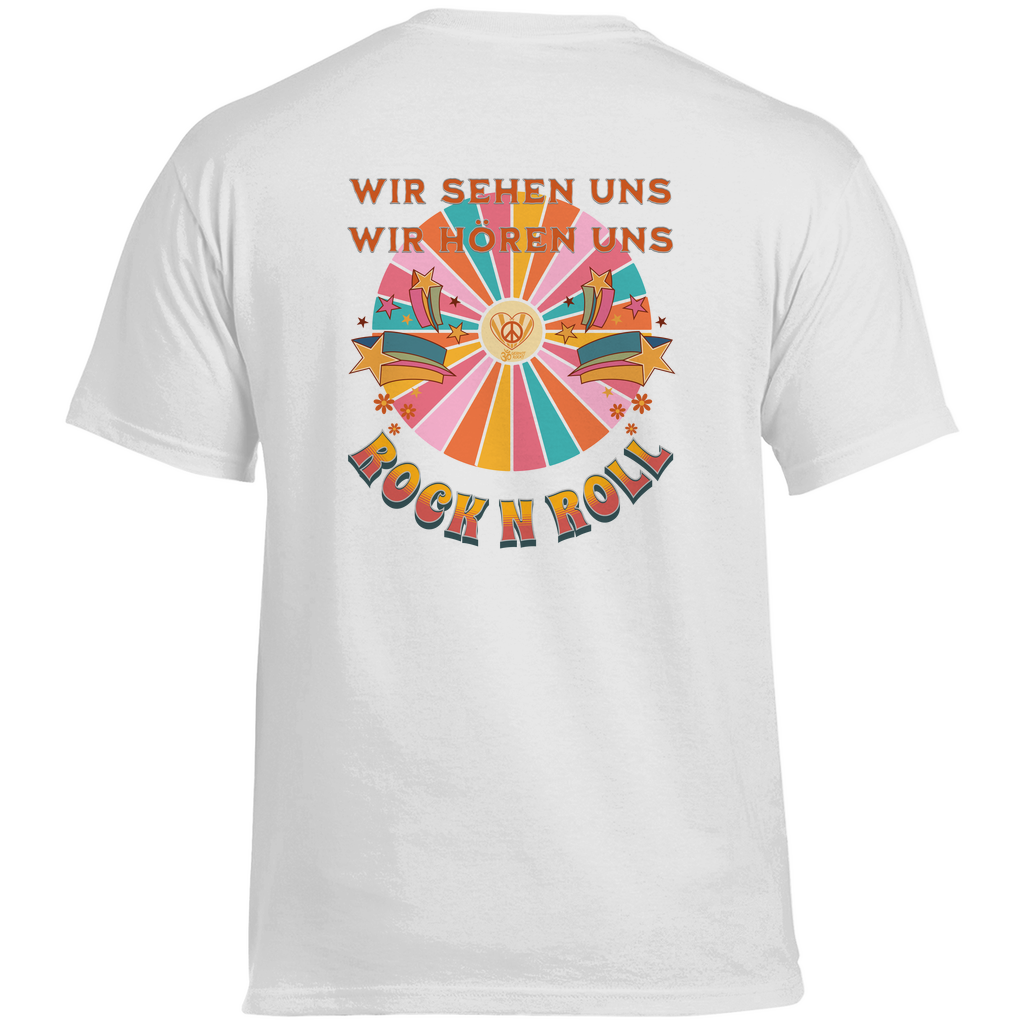 Herren Heavy Cotton T-Shirt Cat Peace Front