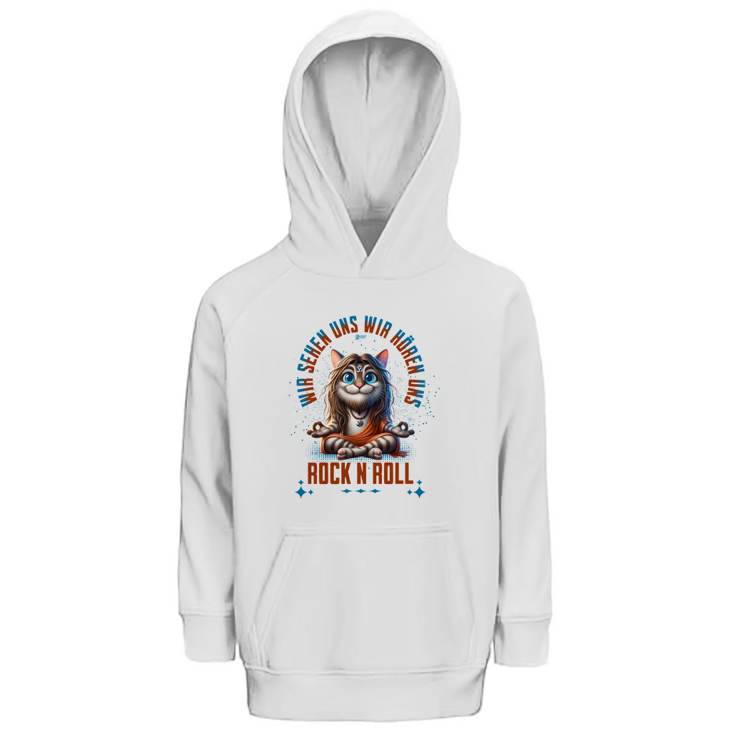 Kinder Premium Bio Hoodie Cat Meditation