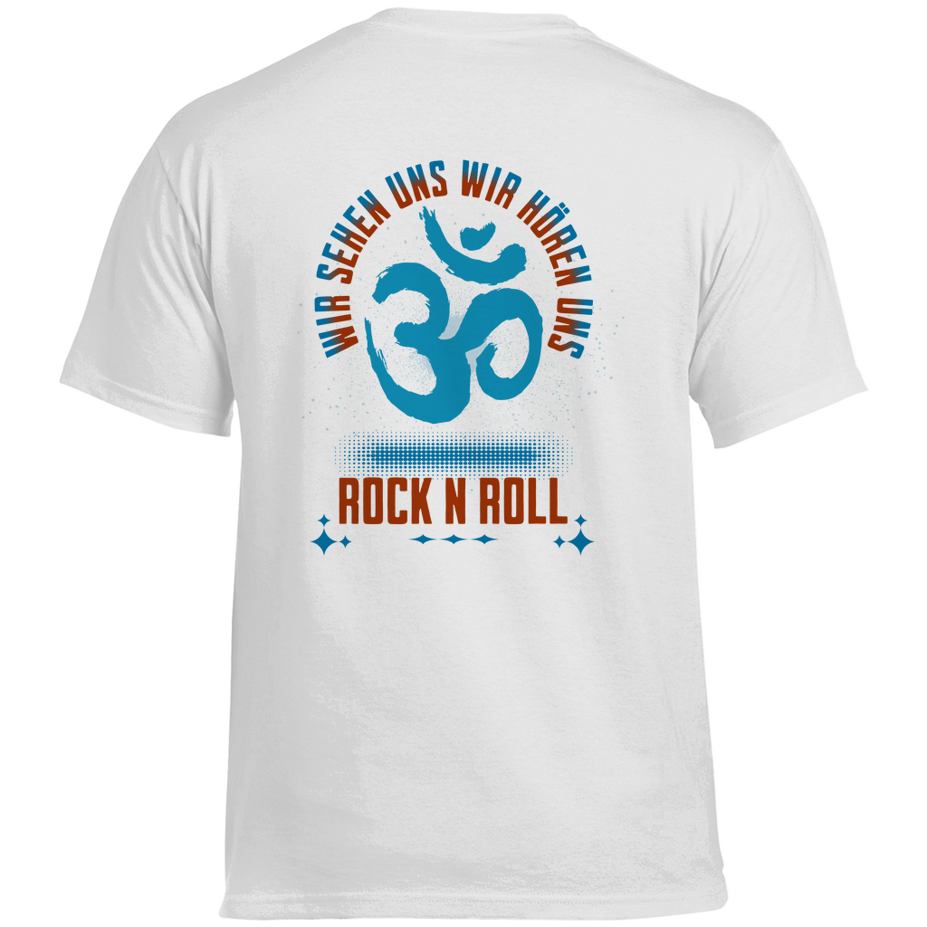 Herren Heavy Cotton T-Shirt Cat Meditation