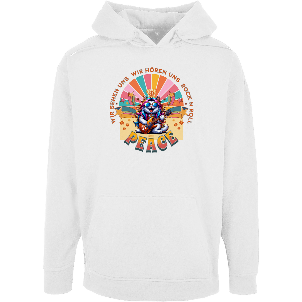 Unisex Oversize Hoodie Cat Peace Front