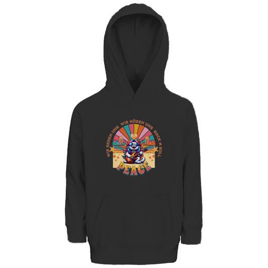 Kinder Premium Bio Hoodie Cat Peace Front