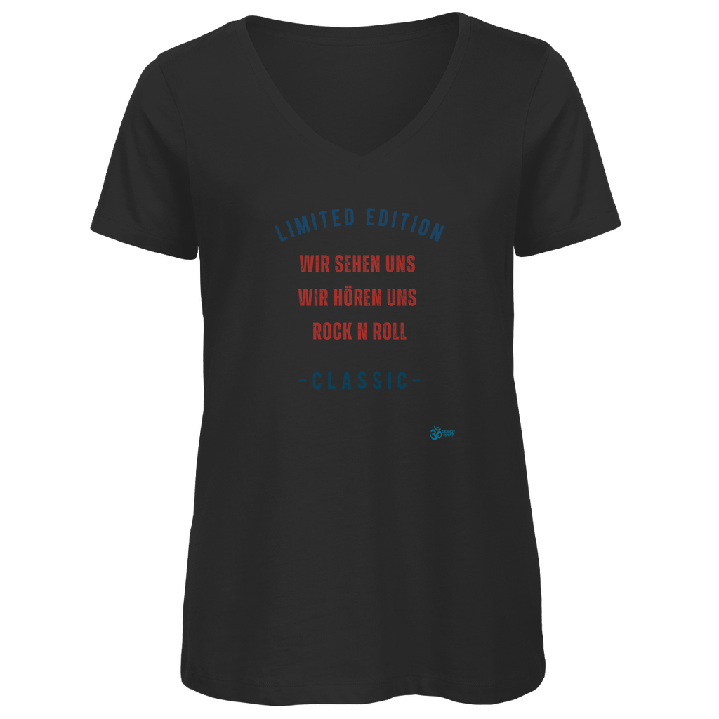 Damen Premium Bio V-Neck T-Shirt Limited Edition
