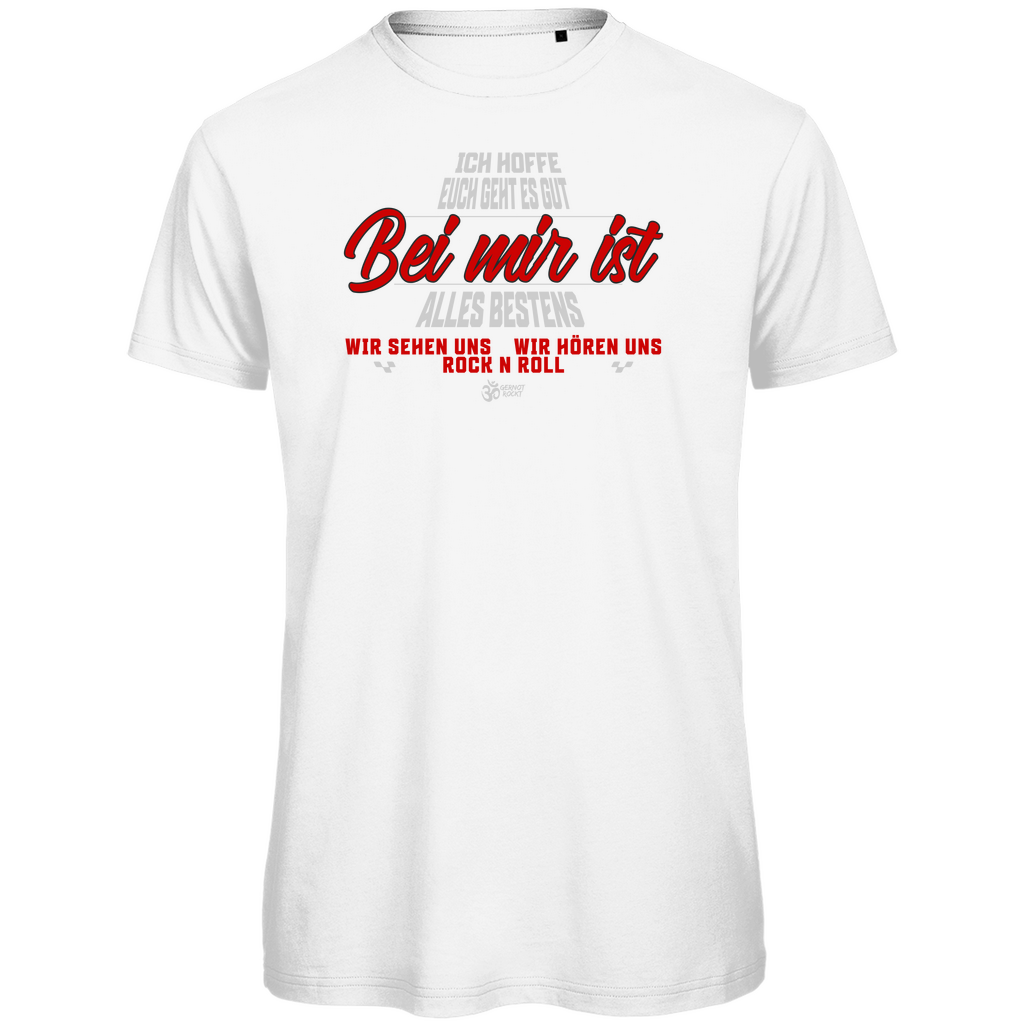 Herren Premium Bio T-Shirt Bei mir ist alles Bestens