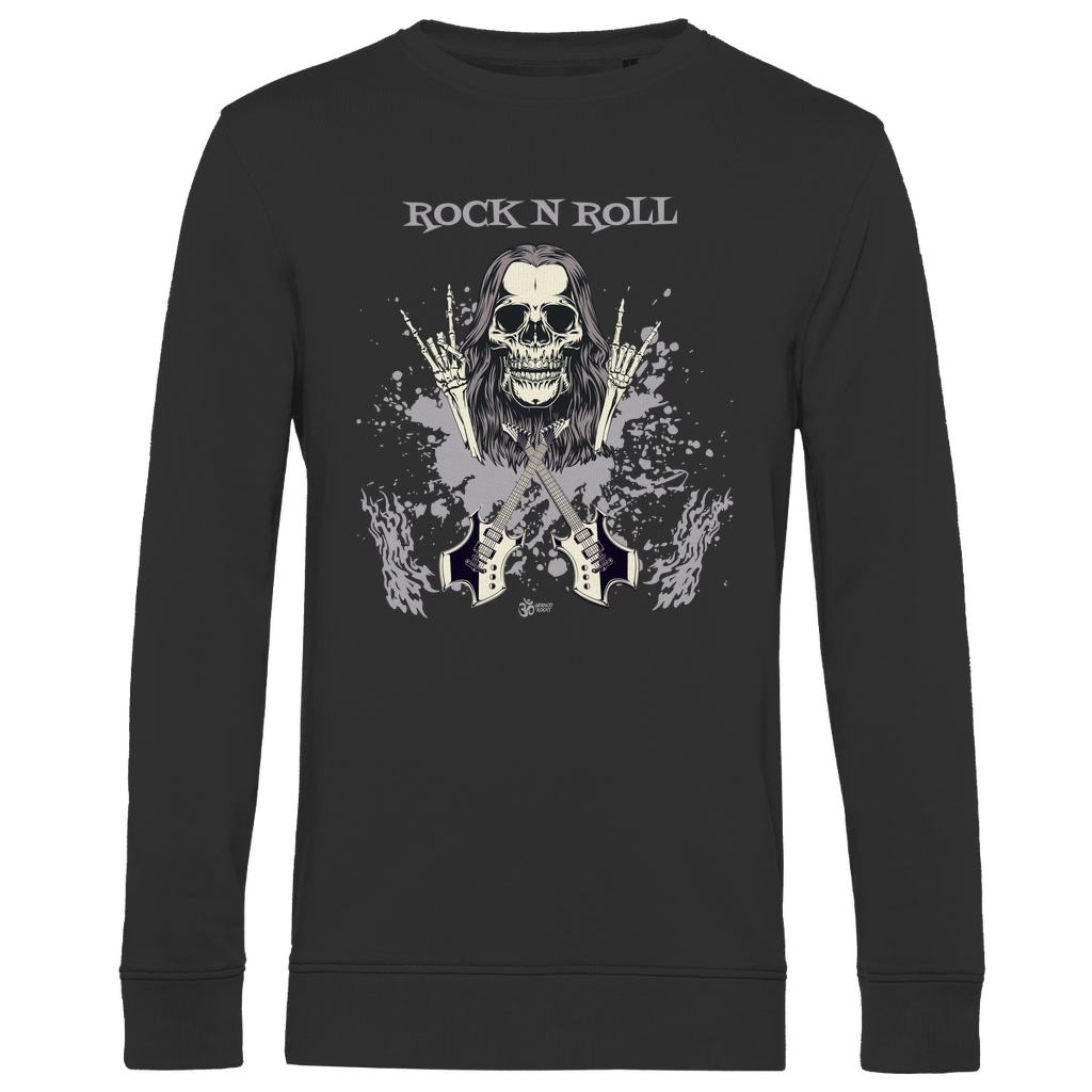 Herren Premium Bio Sweatshirt Skull Front