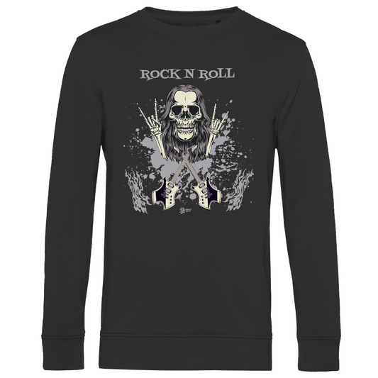 Herren Premium Bio Sweatshirt Skull Front