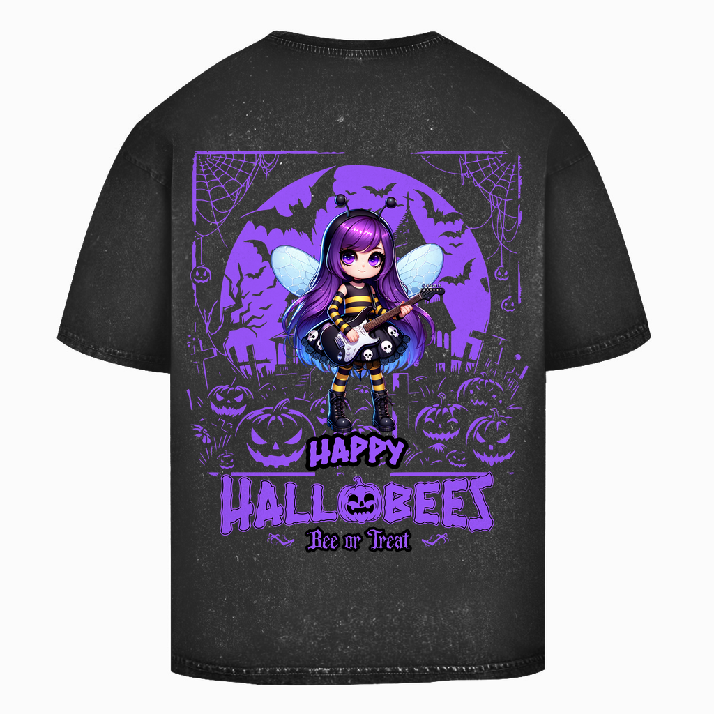 Oversize Washed T-Shirt Hallobee Guitar