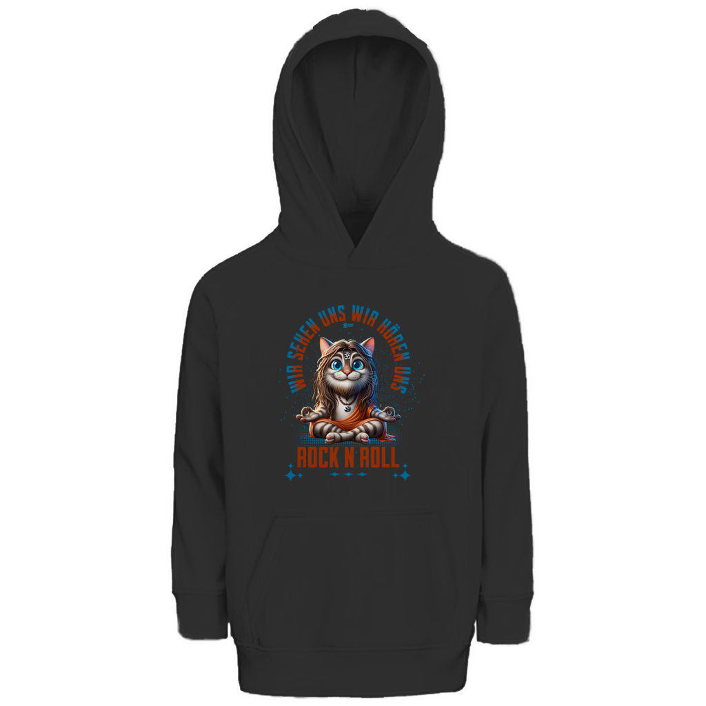 Kinder Premium Bio Hoodie Cat Meditation