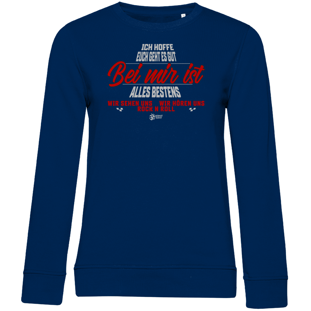 Damen Premium Bio Sweatshirt Bei mir ist alles Bestens