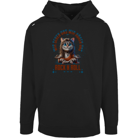 Unisex Oversize Hoodie Cat Meditation