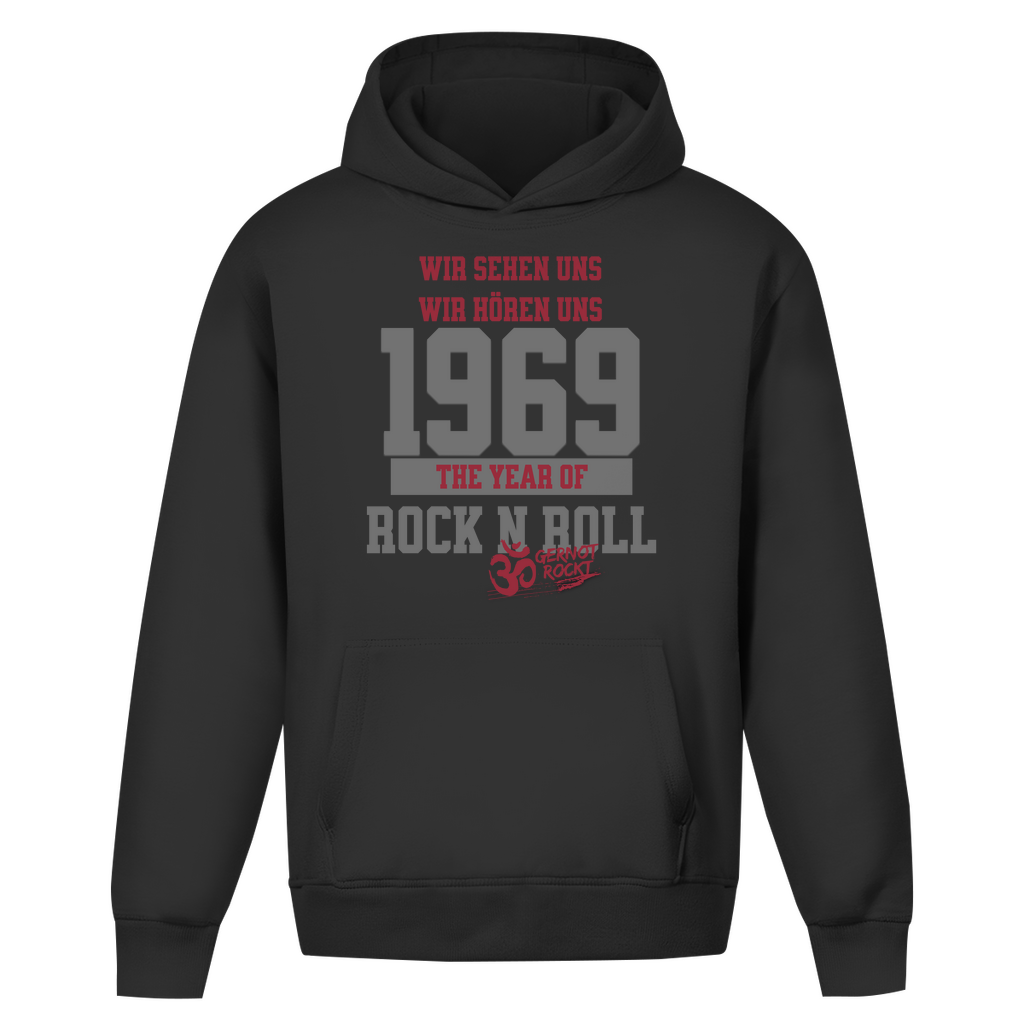 Oversize Hoodie Ohne Kordel The Year of Rock n Roll