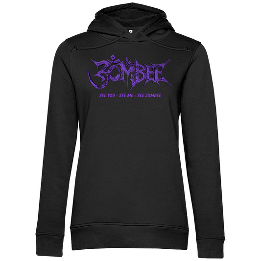 Damen Premium Bio Hoodie Zombee Front & Cover Back