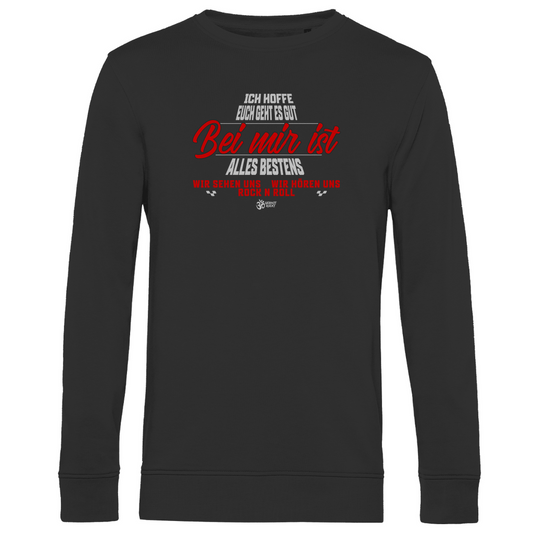 Herren Premium Bio Sweatshirt Bei mir ist alles Bestens