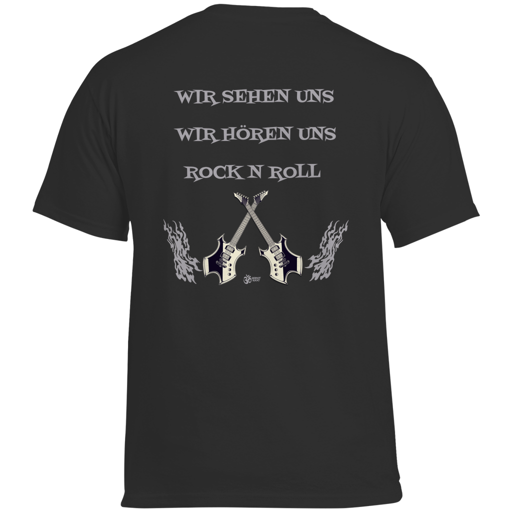Herren Heavy Cotton T-Shirt Skull Front