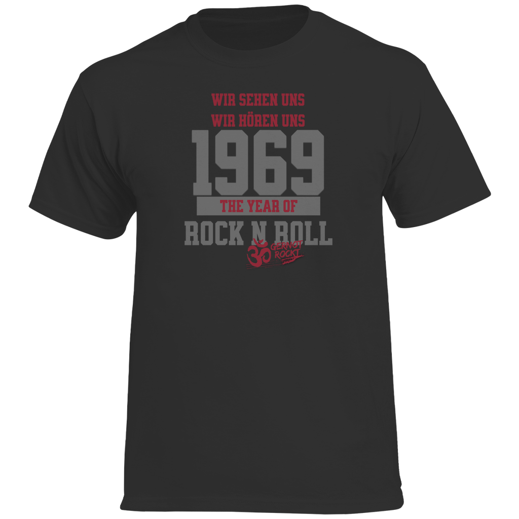 Herren Heavy Cotton T-Shirt The Year of Rock n Roll