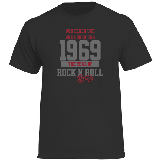 Herren Heavy Cotton T-Shirt The Year of Rock n Roll