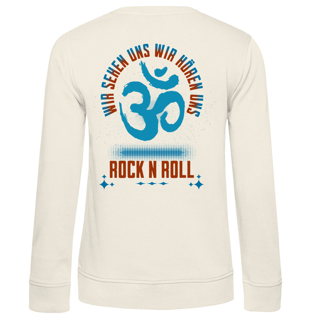 Damen Premium Bio Sweatshirt Cat Meditation