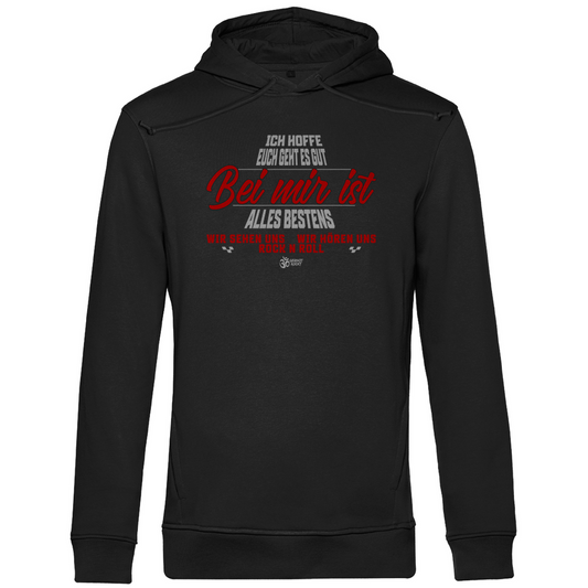 Herren Premium Bio Hoodie Bei mir ist alles Bestens