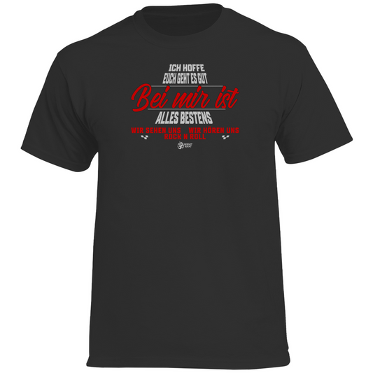 Herren Heavy Cotton T-Shirt Bei mir ist alles Bestens