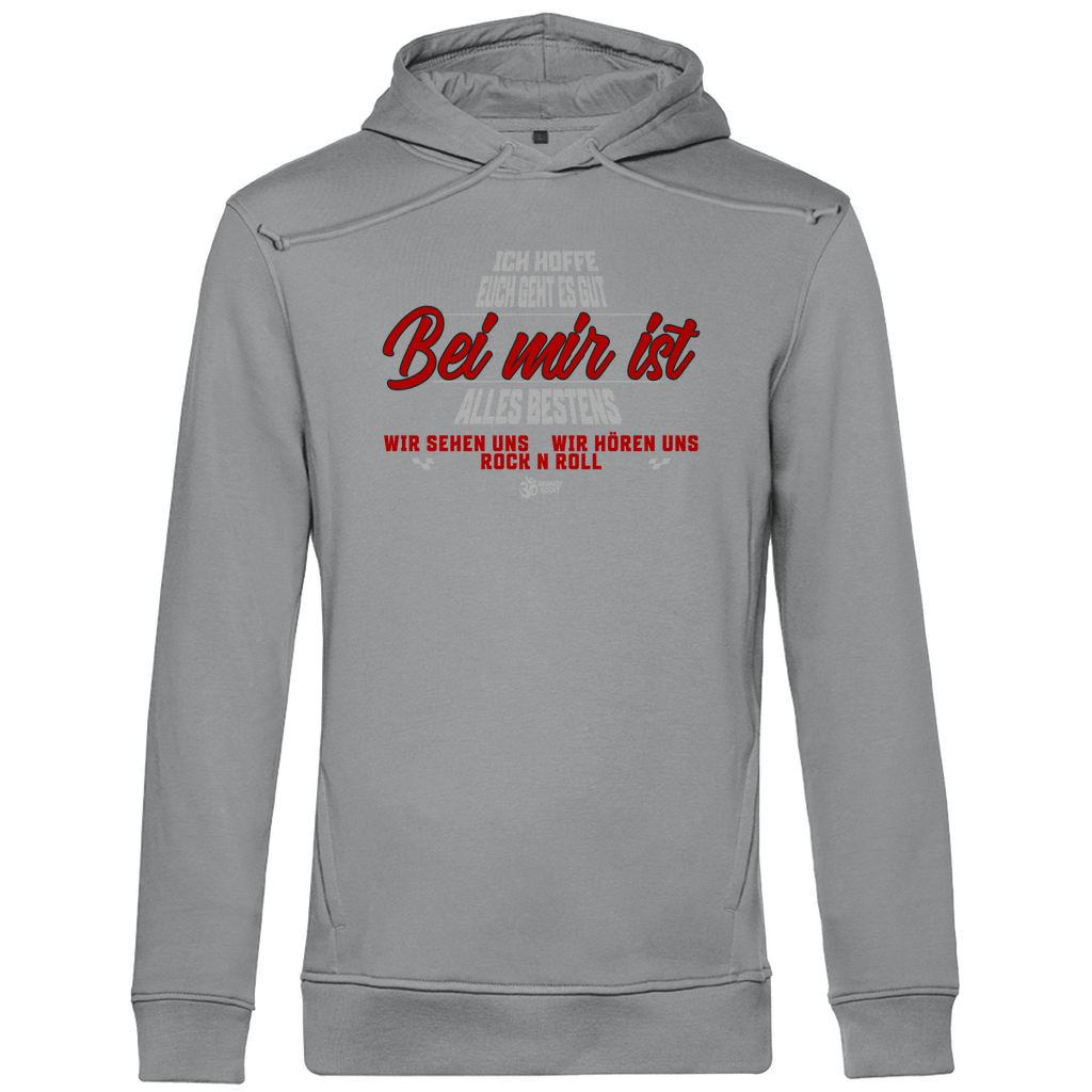 Herren Premium Bio Hoodie Bei mir ist alles Bestens