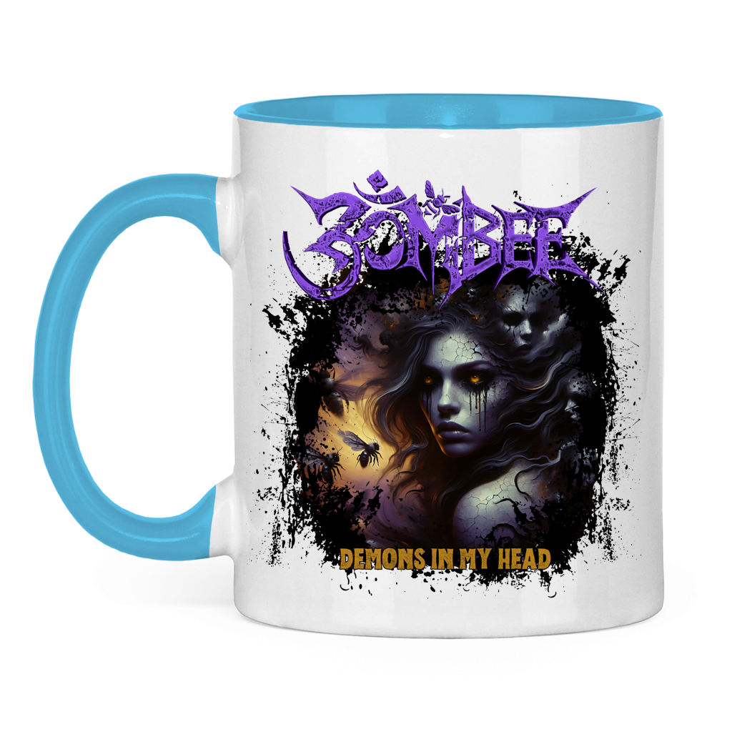 Tasse zweifarbig Demons in my Head