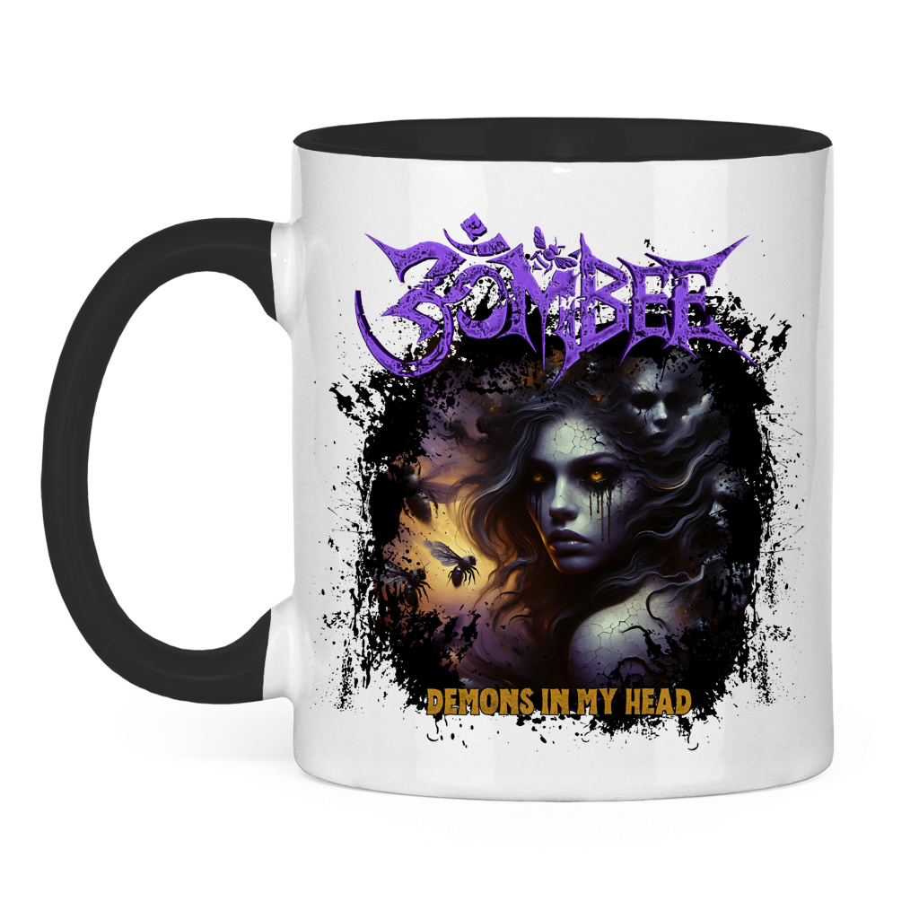 Tasse zweifarbig Demons in my Head