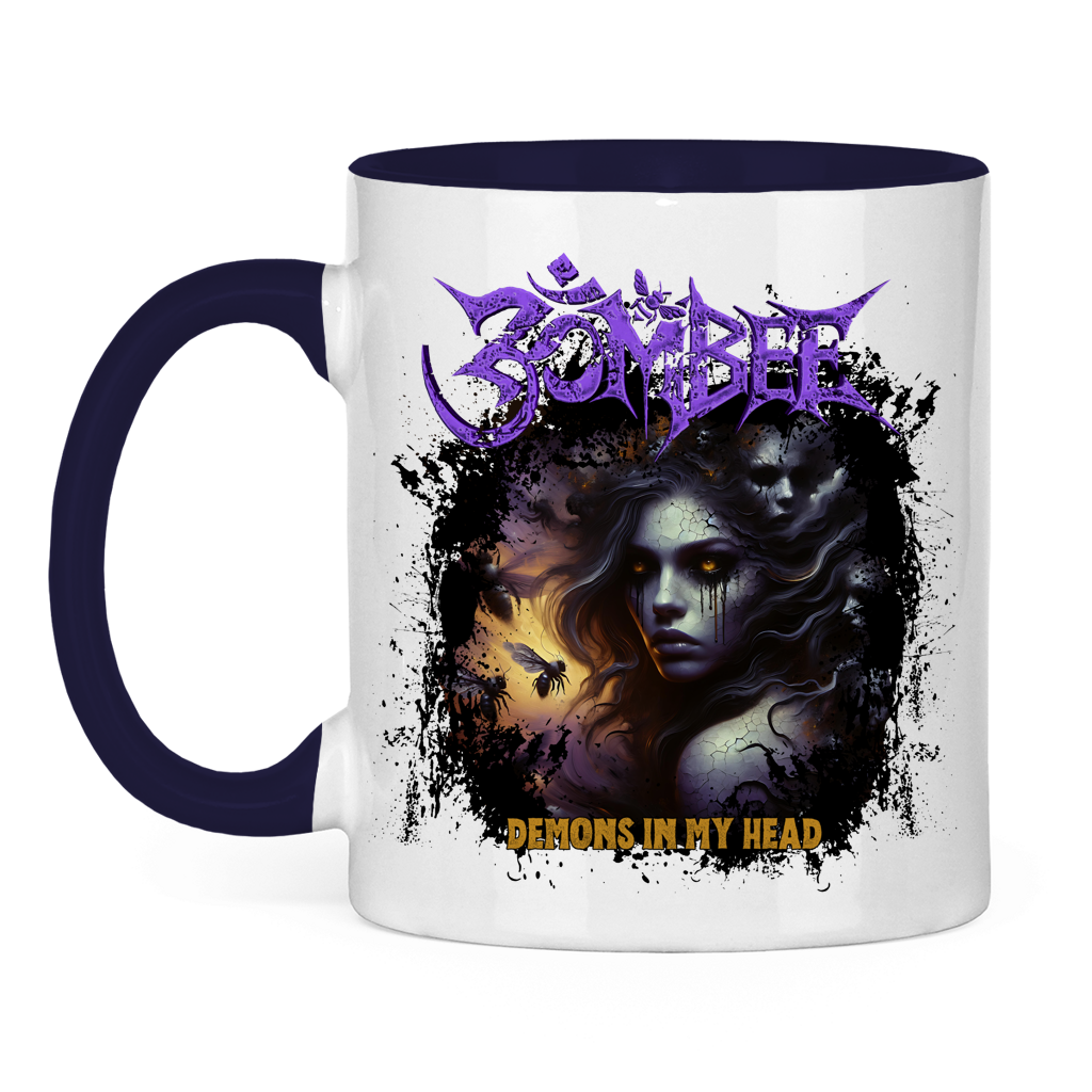 Tasse zweifarbig Demons in my Head