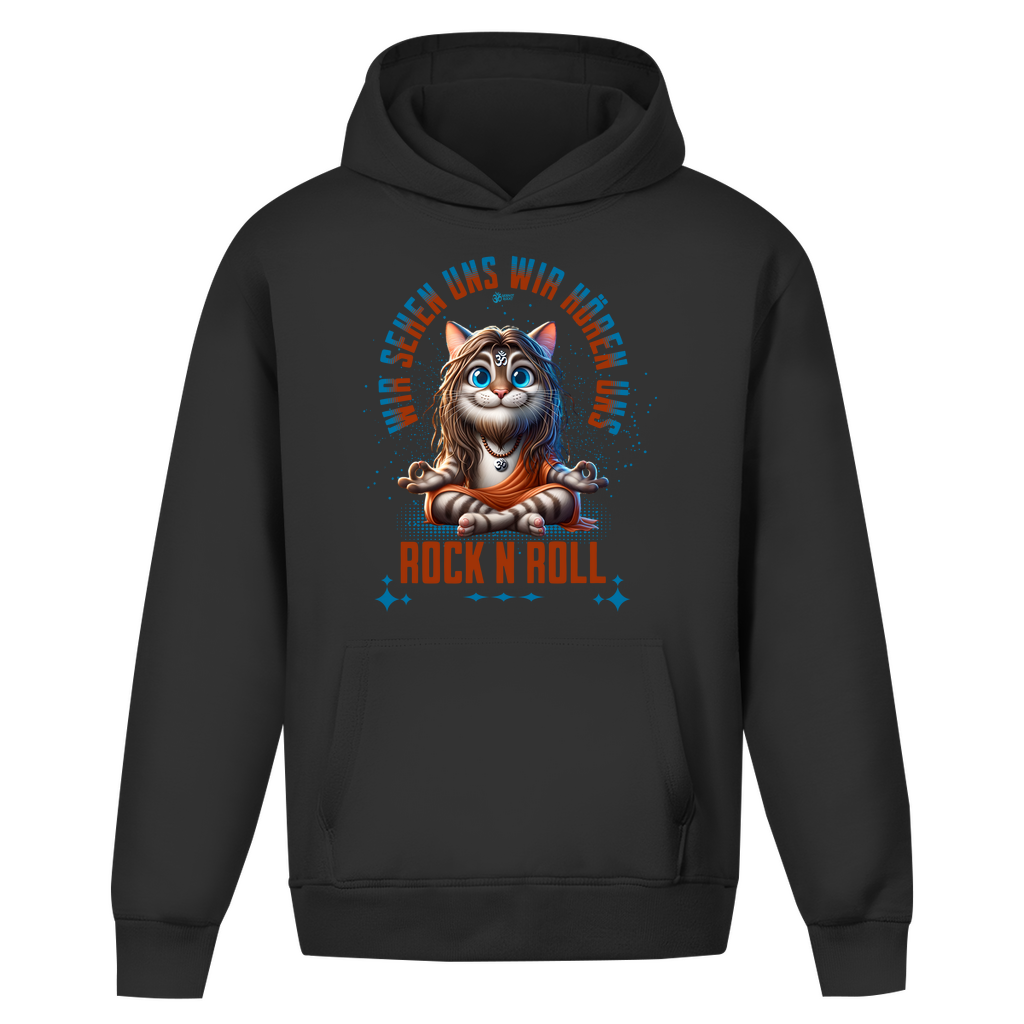 Oversize Hoodie Ohne Kordel Cat Meditation