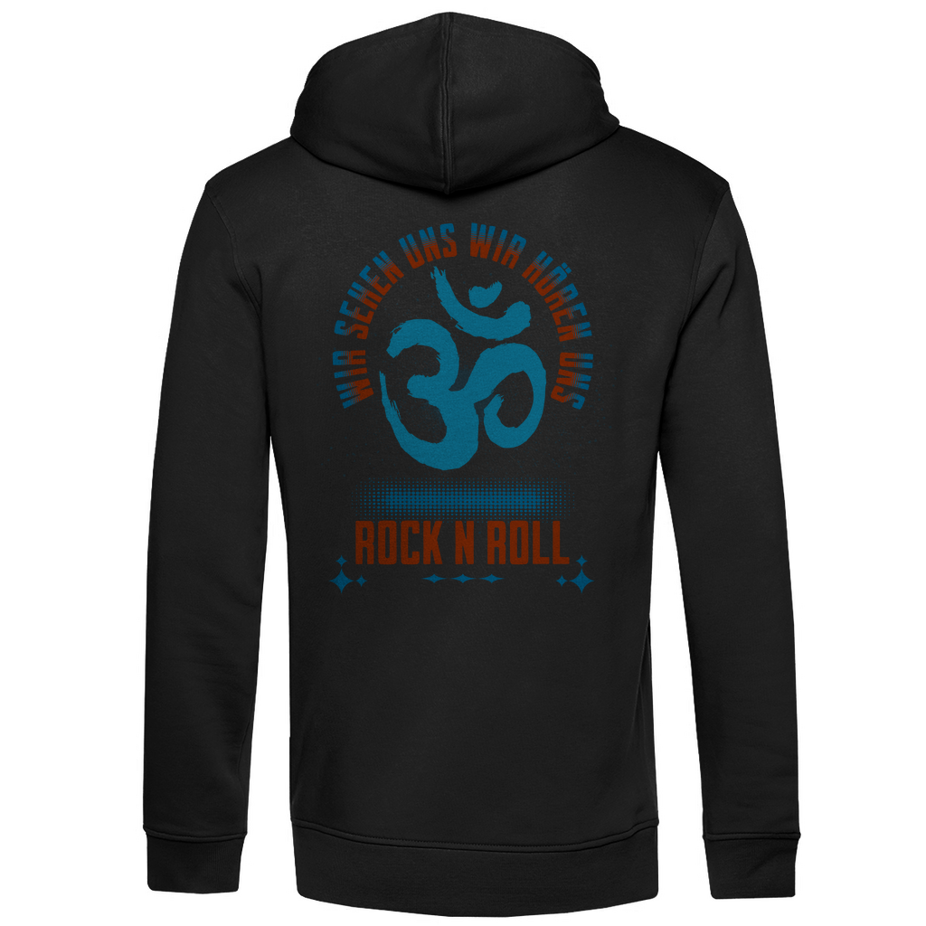 Herren Premium Bio Hoodie Cat Meditation
