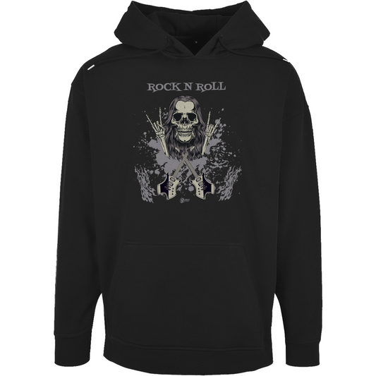 Unisex Oversize Hoodie Skull Front