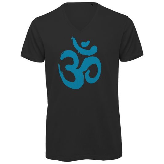 Herren Premium Bio V-Neck T-Shirt Om