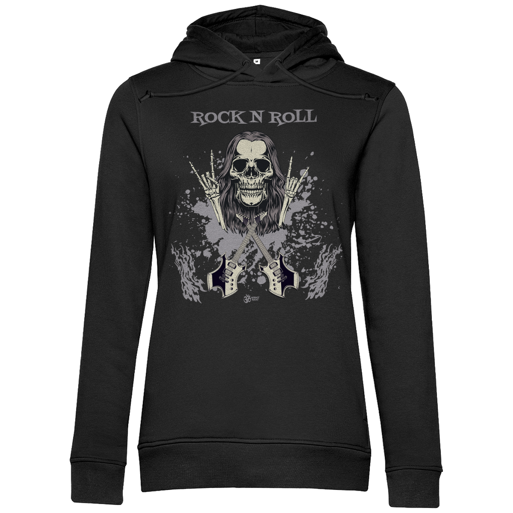 Damen Premium Bio Hoodie Skull Front