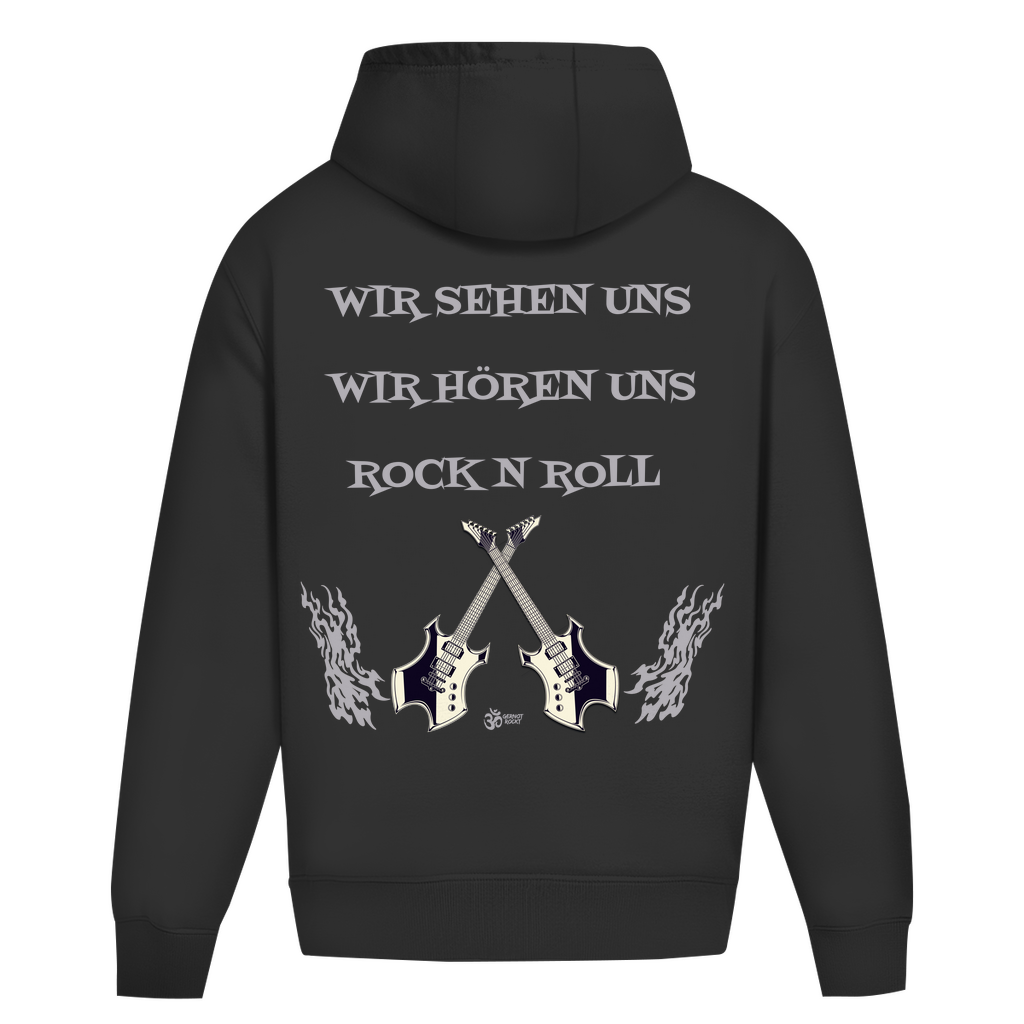 Oversize Hoodie Ohne Kordel Skull Front