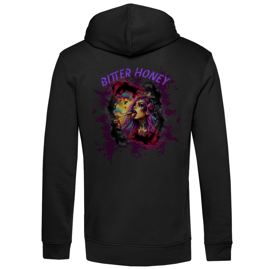 Herren Premium Bio Hoodie Zombee Front & Cover Back