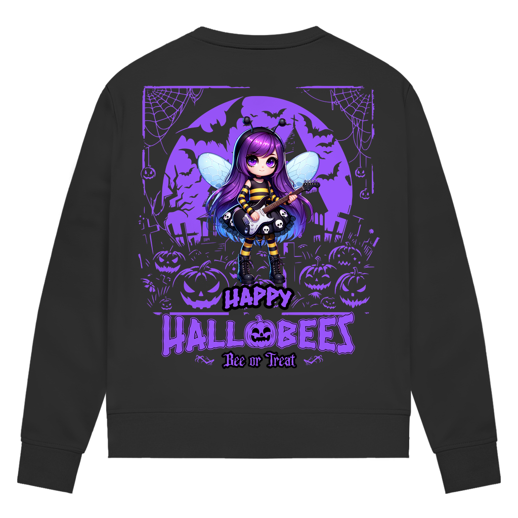 Damen Premium Bio Sweatshirt Hallobee Guitar