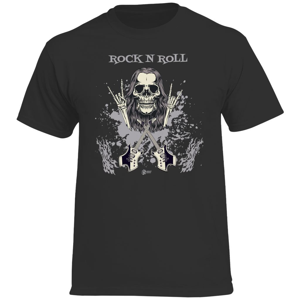 Herren Heavy Cotton T-Shirt Skull Front