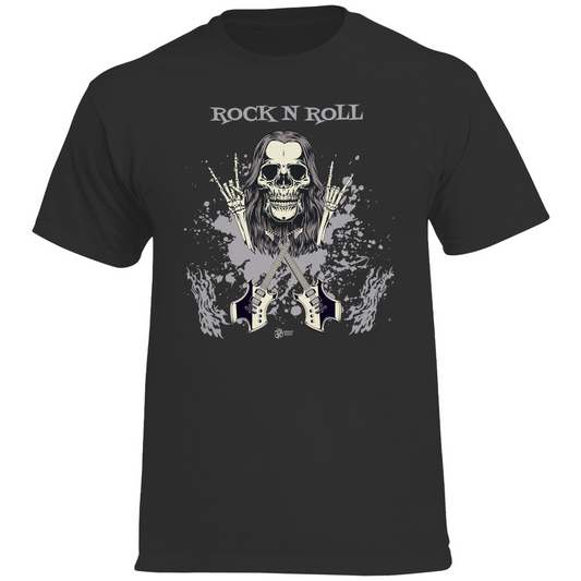 Herren Heavy Cotton T-Shirt Skull Front