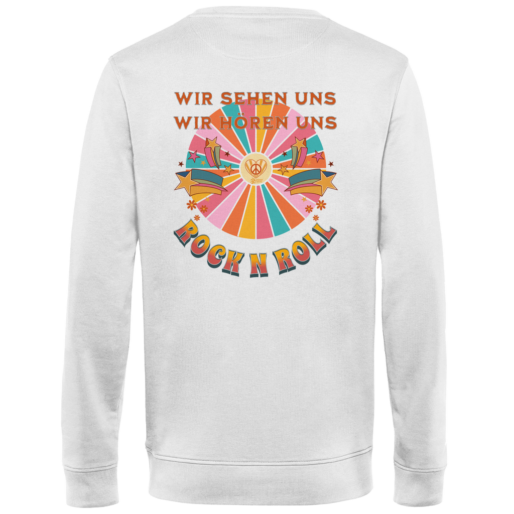 Herren Premium Bio Sweatshirt Cat Peace Front