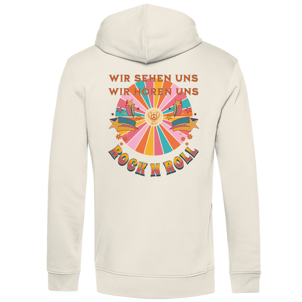 Herren Premium Bio Hoodie Cat Peace Front