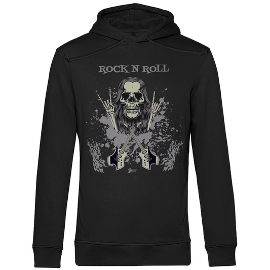 Herren Premium Bio Hoodie Skull Front