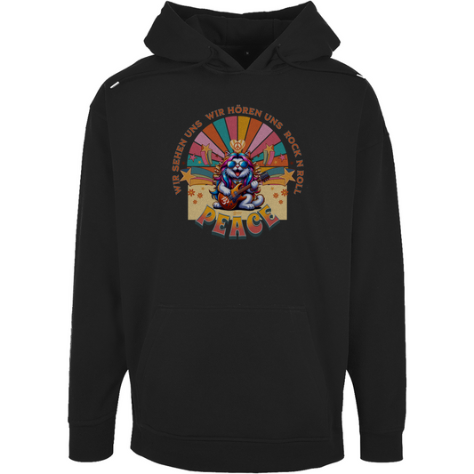 Unisex Oversize Hoodie Cat Peace Front