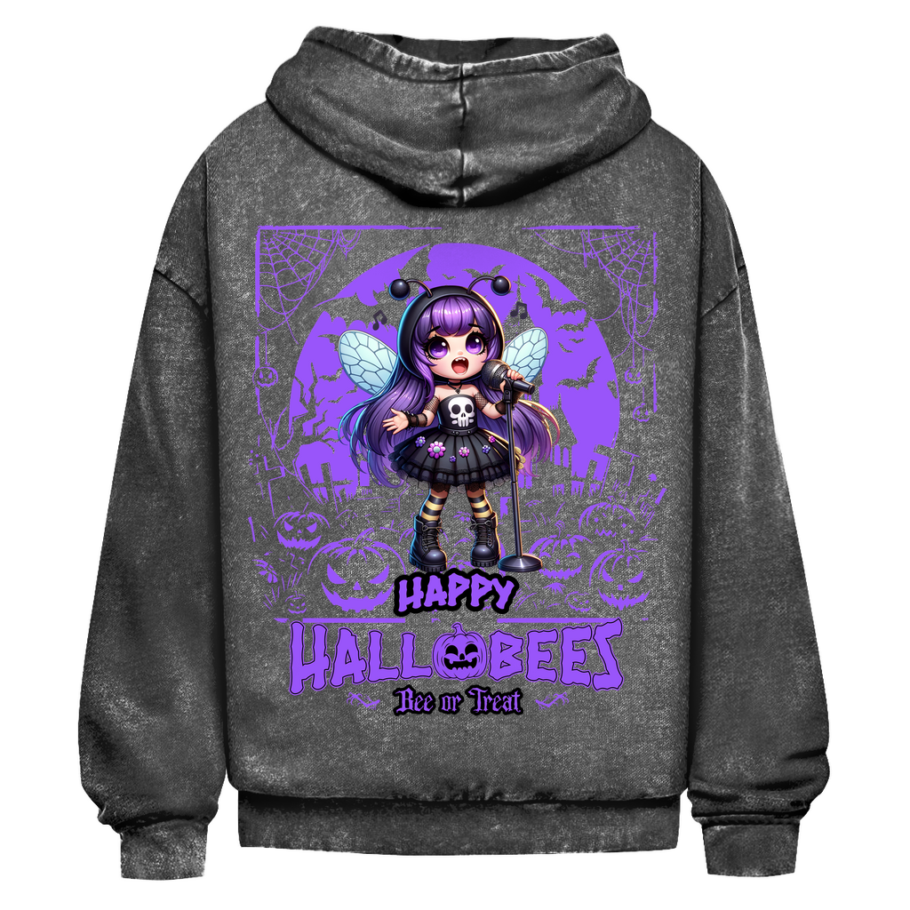 Oversize Washed Hoodie Hallobee Voice