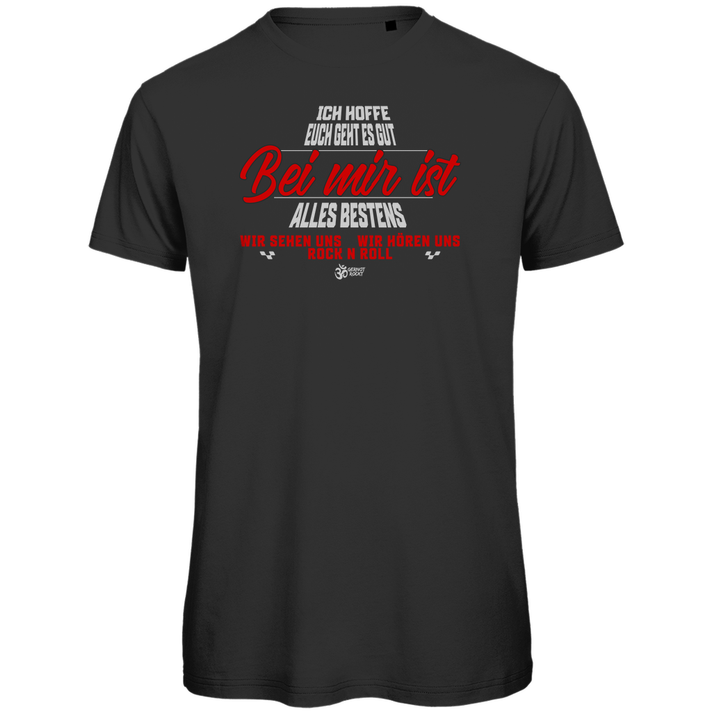 Herren Premium Bio T-Shirt Bei mir ist alles Bestens