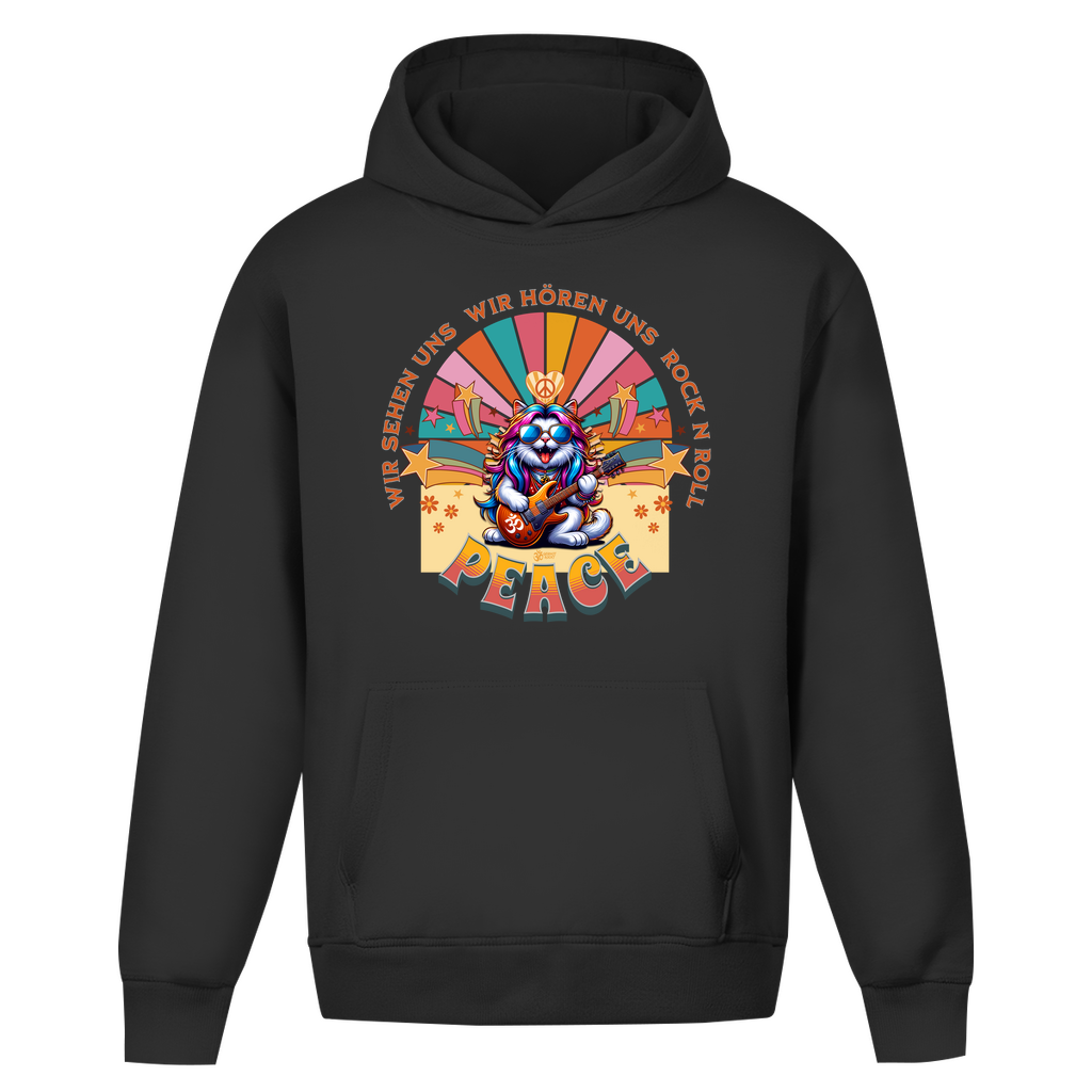Oversize Hoodie Ohne Kordel Cat Peace Front